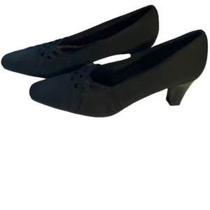 Litestride Black Suede Pumps Size 6 1/2 M